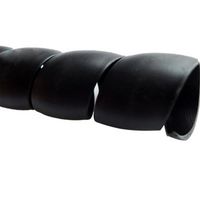 WINGOFFLY 6.5Ft 16mm Cable Management PP Hose Protector Sleeve Spiral Wire Wrap Tube Cable Organizer, Black