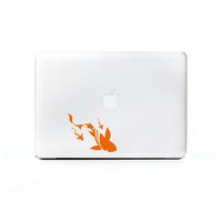 (2X) StickAny Laptop Series Tribal Sharks Sticker for MacBook Pro, Chromebook, Surface Pro, and More (Orange)