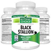 Botanic Choice Black Stallion - Adult Male Daily Supplement - Supports Sexual Health and Libido Promotes Energy Drive Performance and Endurance for Men of All Ages