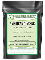 American Ginseng - 10:1 Natural Root Extract Powder (Panax quinquefolius), 12 oz (340 g)