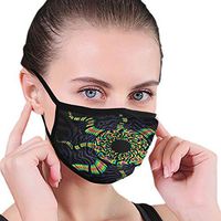 Mouth Masks for Dust Protection Anti Face Mask Washable Earloop Mask Blue Mandala