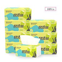 JJHAEVDY Toilet Paper Soft Touch Environment Safe Biodegradable Bathroom Tissue 3-Ply Folded Towels (90 sheets, 10 Packs)