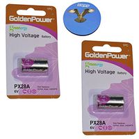 HQRP 2-Pack 6-Volt Battery for Innotek ADV-300 ADV-300E ADV-300P ADV-300P-22 Receiver Dog Collar + Coaster