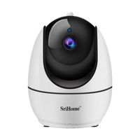 SriHome 1080P WiFi Indoor Camera with HD Night Vision, Motion Detection, 2-Way Audio, Home Security Surveillance Pan Tilt Zoom Monitor for Baby Elder Pet
