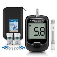 BGMKE Blood Glucose Monitor Meter, Diabetes Monitoring Kits [2019 Upgrade] Blood Sugar Tester with 50 Codefree Monitor Strips and 50 Lancets - for US Diabetics in mmol/L by Exactive EQ