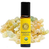 Organic Frankincense Essential Oil, 100% Pure Non-GMO USDA Certified Organic Boswellia Serrata - 10ml Pre-diluted Roll-on | Boost Immunity, Anti-Aging, Pain Relief