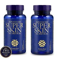 Kansha Brand - Premium Anti Aging, Anti Wrinkle for Revitalised Skin, Hair and Nails Vitamins, Includes Keratin Complex, Biotin, Hyaluronic Acid, Astaxanthin, and Vitamin C, 120 Tablets - Pack of 2