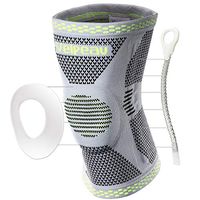 Velpeau Knee Brace - Best Knee Support with Patella Gel Pads & Side Stabilizers - Compressive Stabilized Sleeve of The Knee, Provides Relief of Pain, Weak, Swollen & Injured Knees - Gray, XX-Large