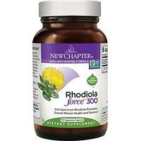 New Chapter Rhodiola Force 300mg with Potent Rhodiola for Endurance + Mood Support + Stress Adaptogen + Non-GMO Ingredients - 30 ct Vegetarian Capsules