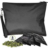 Smell Proof Bags-18 * 15.5cm,Herb Fragrance Proof Container Case Storage, Waterproof Odor Proof Bag Smoking Fragrance Proof Bag Carbon Lined Tobacco Sendk