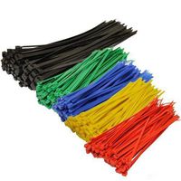 TopzoneÂ Assorted Color Nylon Cable Zip Ties Self Locking, 250-Piece