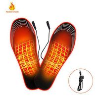 USB Powered Rechargeable Heated Insoles Foot Warmers for Men and Women Have Warm feet on Winter Adventures Like Hunting, Working, Skiing
