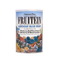 NaturesPlus Fruitein Luscious Blue Fruit High Protein Energy Shake - 1.3 lbs, Vegetarian Powder - Vitamins, Minerals, Enzymes, Herbs & Whole Foods - Non-GMO, Gluten-Free - 16 Servings
