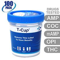 MiCare [100pk] - 5-Panel Multi Drug Test Cup (AMP/COC/mAMP/OPI/THC) #MI-TDOA-254