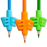 Pencil Grips,ANERZA Pencil Grips for Kids Handwriting,Writing Aid Grip for Preschoolers,Silicone Ergonomic Writing Tool for School Supplies,Children,Adults or Special Needs Lefty or Righty (3pcs)