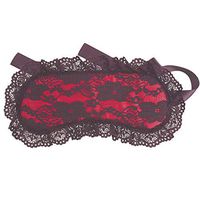 HinLot Soft Lace Sleeping Eyemask Blindfold Eye Cover Fancy Accessory (Red)