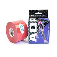 AOPI 2 Rolls/Pack Kinesiology Tape Original Cotton Elastic Therapeutic Sports Tape,Perfect Support for Athletic Sports, Breathable, Pro Wrap for Men and Women,Uncut 2 inch x 16.4 Feet Roll (Red)