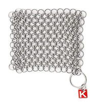 Knapp Made CM Scrubber - Stainless Steel Chain Mail Scrubber for Cast Iron Cookware