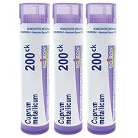 Boiron Cuprum metallicum 200ck, 80 pellets, homeopathic Medicine for Sudden Muscle Cramps, 3 Count