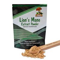 Lions Mane Mushroom Powder Extract Cordyceps Chaga Immune Boost Brain Focus Energy Workout Organic Supplement w/Polysaccharides Add to Smoothies, Protein Shakes, Coffee or Dessert. 5.5g Cinnamon in+
