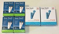 EasyTouch 200 Blood Glucose Test Strips (4 Boxes) & 200 Twist Lancets 30g (2 Boxes)