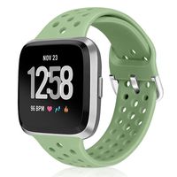 XFYELE Sport Band Compatible with Fitbit Versa/Versa 2/Versa Lite/SE, Soft Breathable Silicone Strap Replacement Wristband with Multiple Colors for Men Women (Mint Green)
