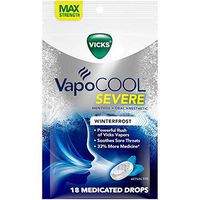VapoCOOL Severe Medicated Drops, Winterfrost, 18 Drops (Pack of 2)