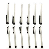 ASC 12 x Stylus Pen 4 Inch Stylus For iPhone, Samsung, Ipad, Ipod, and All Touch Screen Devices - 1 Dozen (Silver)
