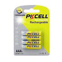 Rechargeable AAA Battery 1.2v ni-mh Battery 1200mAh Count :Pcs (4)