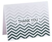 Chevron Thank You Note Cards Set of 25