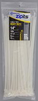 Cambridge Zipits Multi Purpose Cable Ties Zip Ties 14 Inch 120 Lb 100 Pieces Heavy Duty Natural