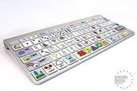 Macbook Keyboard Object Alphabet Skin / Vinyl Decals