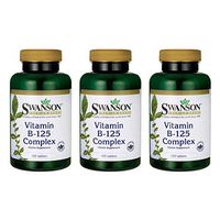 Swanson Vitamin B-125 Complex 100 Tabs (3 Pack)
