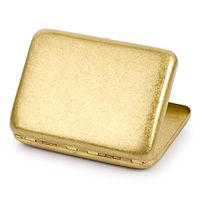 Pure Copper Metal Cigarette Case Holder Box Holds 16 Cigarettes (Bronzy)