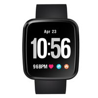 Band for Men，Boens Smart Watch Waterproof Waer Comfotable Heart Rate Monitor Step Calorie Counter Blood Oxygen Pressure Monitor Health Care Bluetooth Bracelet for Mother Father，Black