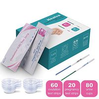 Healva Ovulation Predictor Kit - Ovulation Kit with 60 Ovulation Strips and 20 Pregnancy Tests - Early Pregnancy Detection - Easy Dip&Read Test Strips for Home Use