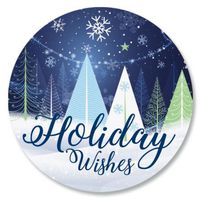 Holiday Trees Envelope Seals - Set of 72