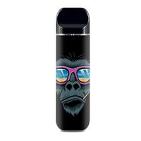 IT'S A SKIN Decal Vinyl Wrap for Smok Novo Pod System Vape Sticker Sleeve Cover/Chimp Toothpick Sunglasses