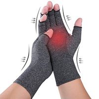 Compression Arthritis Gloves - Pure Comfort, Fingerless Design Gloves for Arthritis Hands - Relieve Pain from Arthritis Symptoms, Raynauds Disease and Carpal Tunnel - Fit for Women and Men (S)