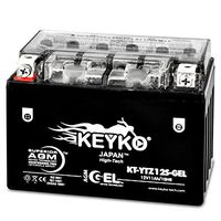 Honda 750 CC VT750C Aero C2 C2F CA Shadow Spirit 2007 210 CCA Cold Cranking Amps - REAL 11 Amp - 12 volts YTZ12S Battery AGM GEL Extreme High Performance Sealed Maintenance Free - Genuine KEYKO