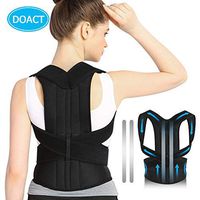 Posture Corrector for Men and Women, Upper Back Brace Support to Improve Chest Clavicle Lumbar Slouching Hunching, Adjustable Shoulder Posture Trainer Spinal Straightener M