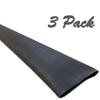 3/16" Polyolefin 3:1 Adhesive Lined Dual Wall Heat Shrink (4.8mm) Black, 4ft | 3 Sticks (12FT Total)