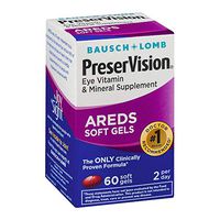 B&L Preservision Areds Sf Size 60ct Bausch & Lomb Preservision Areds Eye Vitamin And Mineral Supplement