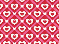 Valentine Wrap - Heart Lattice 18"x417' Gift Wrap Half Ream Roll (1 Roll) - Wraps -M3157H18