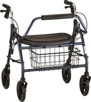 Nova Medical Mighty Mack Bariatric Rolling Walker Rollator - Blue