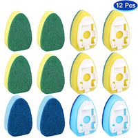 12 Pieces Dish Wand Refills Sponge Heads Refill Sponge Pad Kitchen Sponge Brush Replacement Sponge Refills for Kitchen Room Cleaning Supplies