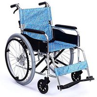 wheelchair Lightweight Folding Transport, Ultralight Aviation Titanium Alloy Frame,Adjustable Pedal Trolley with Brake,Portable Breathable Cushion Trolley