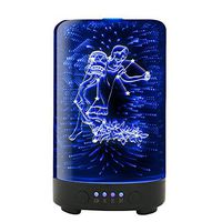 POLENNON Aquarius Night Lights Essence Oil Diffuser 100ml Ultrasonic Cool Mist Personal Humidifier