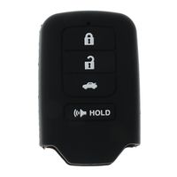 MagiDeal Remote Keyless Entry Key Case Fob Cover for Honda Accord Civic HR-V - Black