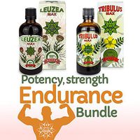Cvetita Herbal, Tribulus Terrestris & Leuzea Bundle - Potency | Strength and Endurance | Bulgarian Tribulus | Muscle Fuel Anabolic Lean Muscle & Mass & Strength Gain